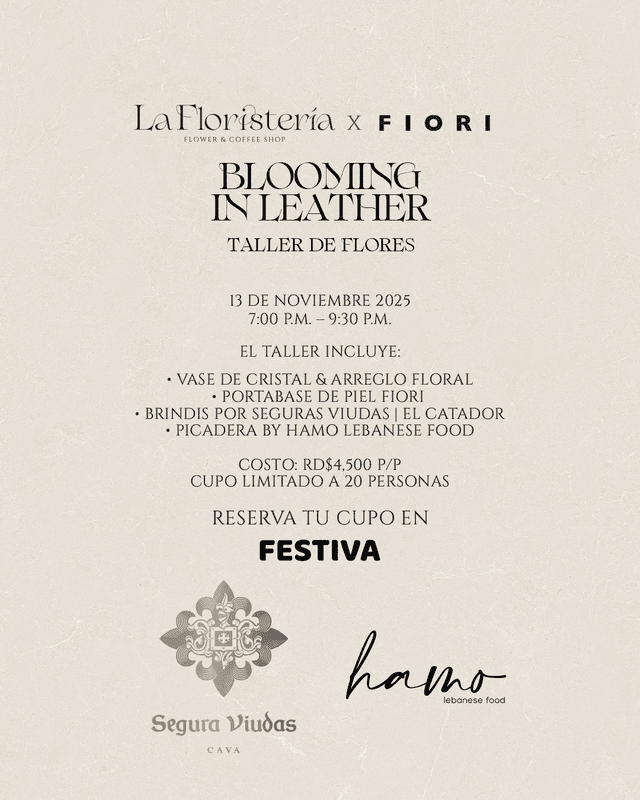 BLOOMING IN LEATHER: TALLER DE FLORES